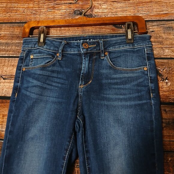 Articles Of Society Jeans 25 Karen Crop Skinny Ankle Delray Blue Denim Stretch - Picture 4 of 12